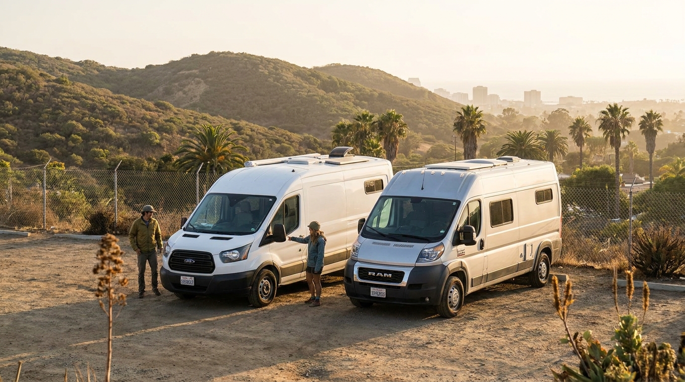 Map for Cheap RV Rental Comparison in San Diego - Best Value 2026